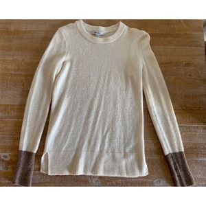 Madewell Sweater with Color Block Sleeve